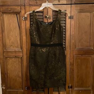 Flawless Gold & Black Cocktail Dress